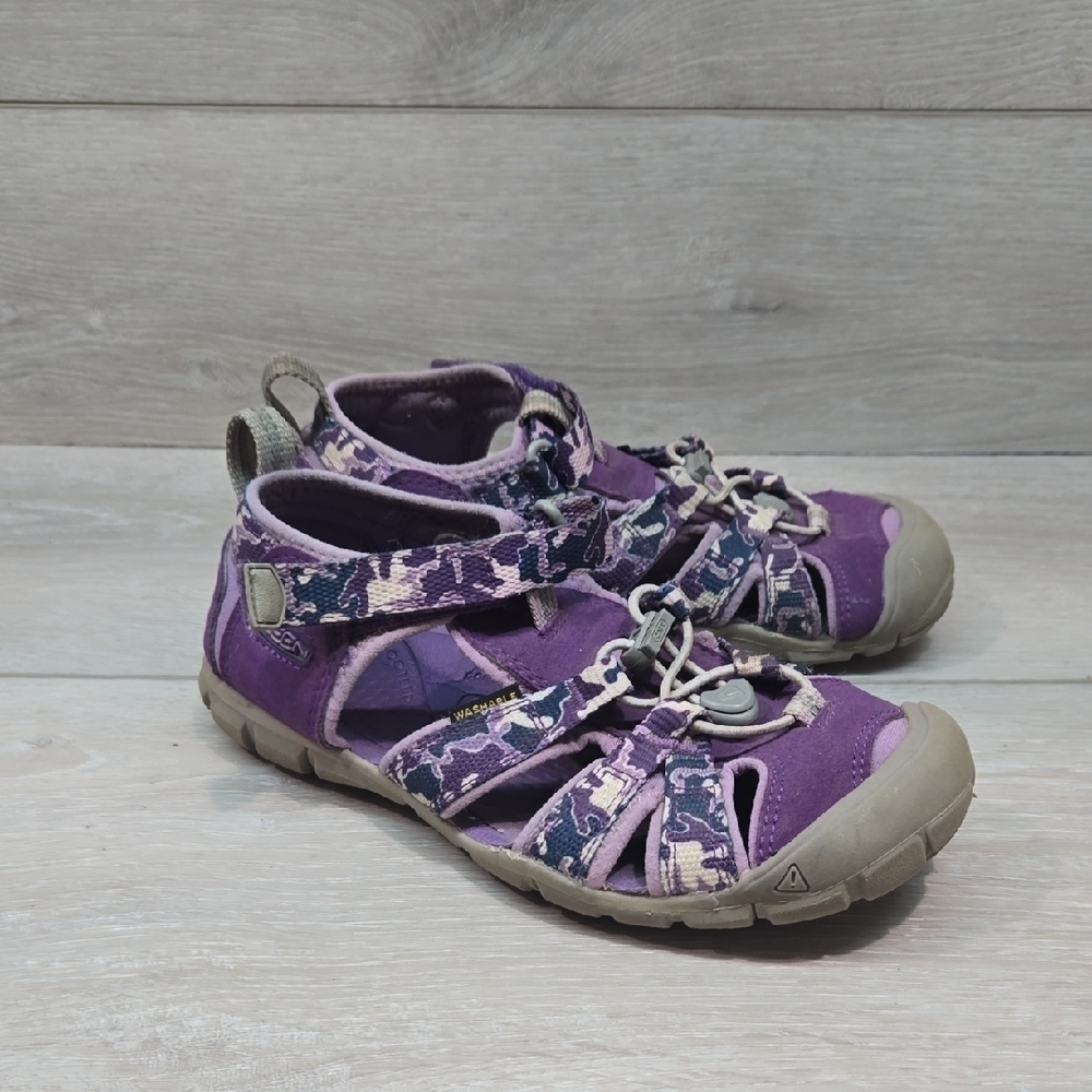 Keen Kids Girl Washable Purple Outdoor Hiking Shoes Sandals Sz 2